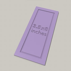 3D-Druck-Datei: STL & 3MF Schneideschablone | Schablone für Papierschneider 3.5x8 inches | 3.5"x8" inkl. Gewerbelizenz | Download