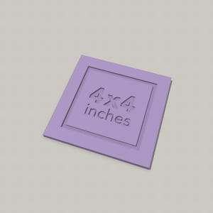 3D-Druck-Datei: STL & 3MF Schneideschablone | Schablone für Papierschneider 4x4 inches | 4"x4" inkl. Gewerbelizenz | Download