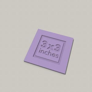 3D-Druck-Datei: STL & 3MF Schneideschablone | Schablone für Papierschneider 3x3 inches | 3"x3" inkl. Gewerbelizenz | Download