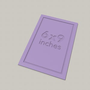 3D-Druck-Datei: STL & 3MF Schneideschablone | Schablone für Papierschneider 6x9 inches | 6"x9" inkl. Gewerbelizenz | Download