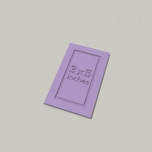3D-Druck-Datei: STL & 3MF Schneideschablone | Schablone für Papierschneider 3x5 inches | 3"x5" inkl. Gewerbelizenz | Download