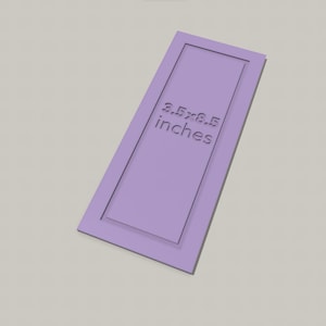 3D print file: STL & 3MF cutting template | Template for paper cutter 3.5x8.5 inches | 3.5"x8.5" incl. commercial license | Download