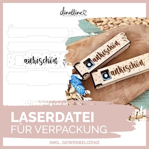 Lasercut-Datei Duplo-Verpackung "Dankeschön" | Kleine Geschenke zum Danke sagen - SVG