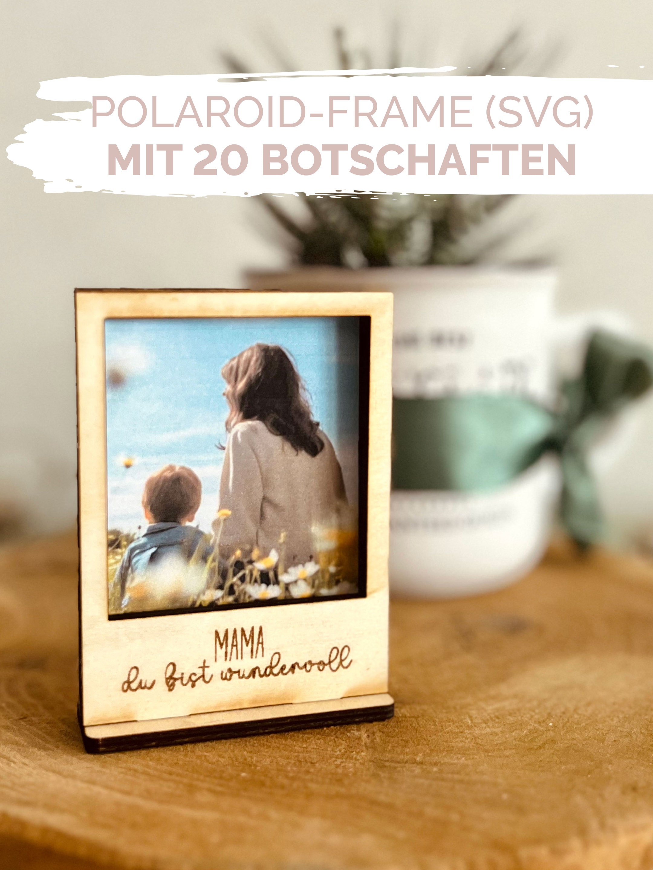 Lasercut File | Polaroid Frame 