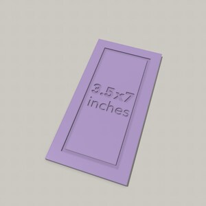 3D-Druck-Datei: STL & 3MF Schneideschablone | Schablone für Papierschneider 3.5x7 inches | 3.5"x7" inkl. Gewerbelizenz | Download
