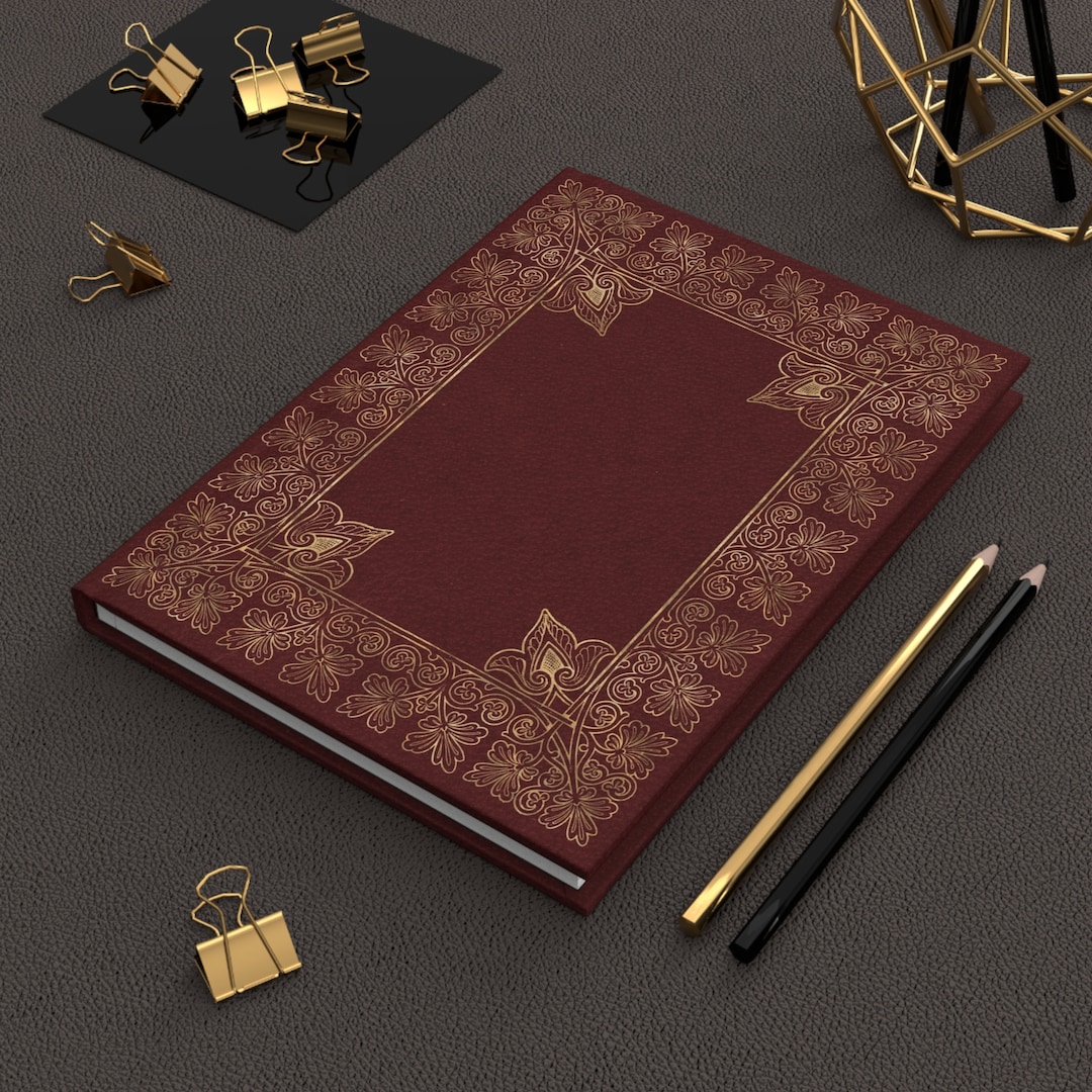 ✧1点物✧vintage victorian✧journal note book Victorian Era Note Book Journal Red HB Embossed Antique