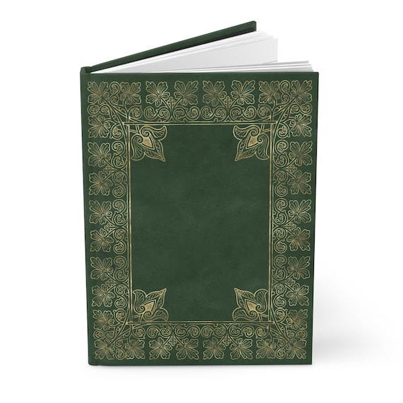 Forest Green Victorian Style Journal | Elegant Hardcover