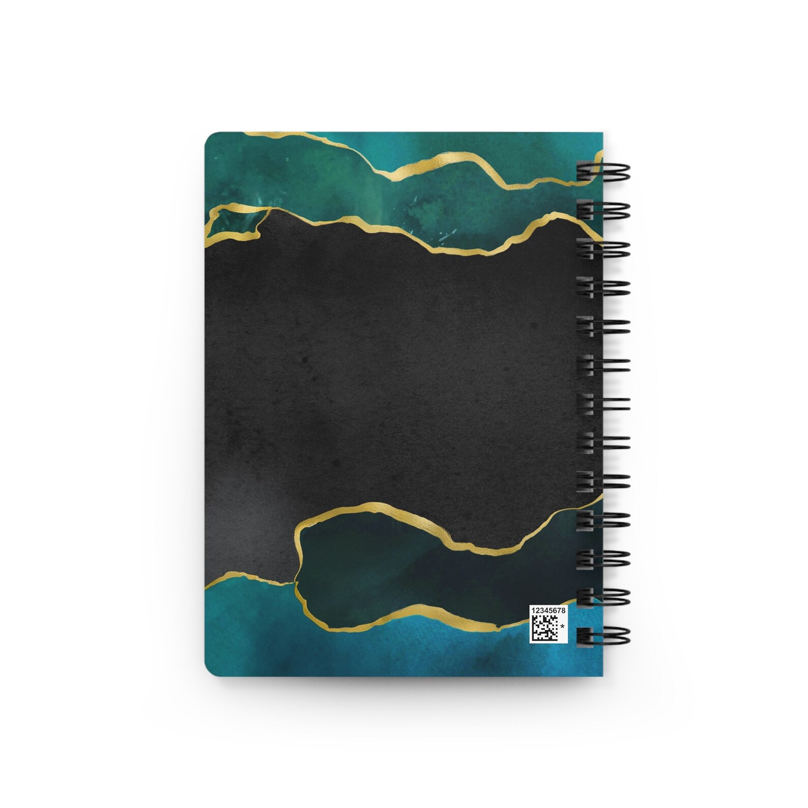 Black and Gold Celestial Journal With Moon Phases - Spiral Bound ...