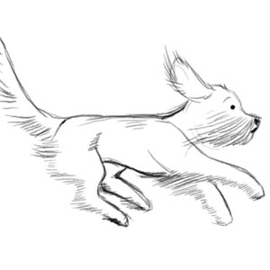 Custom digital pet sketch