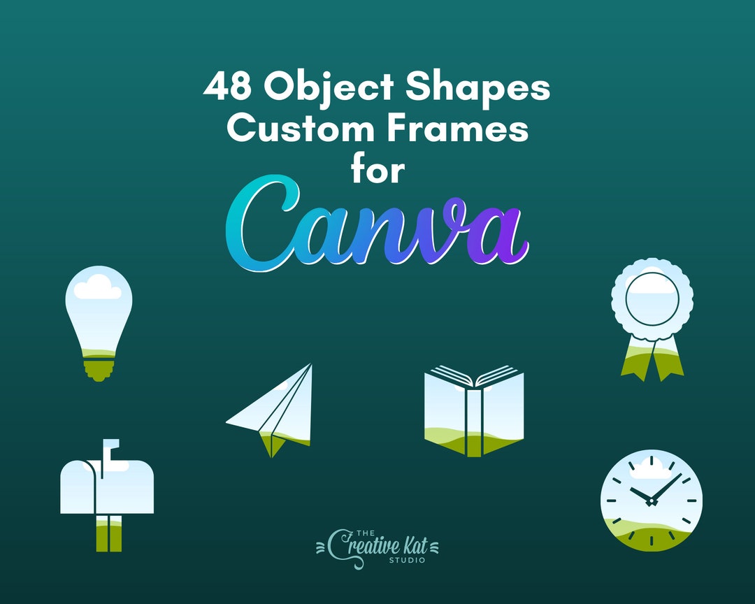 Canva Frames Object Shapes Frames for Canva 48 Canva Templates Editable