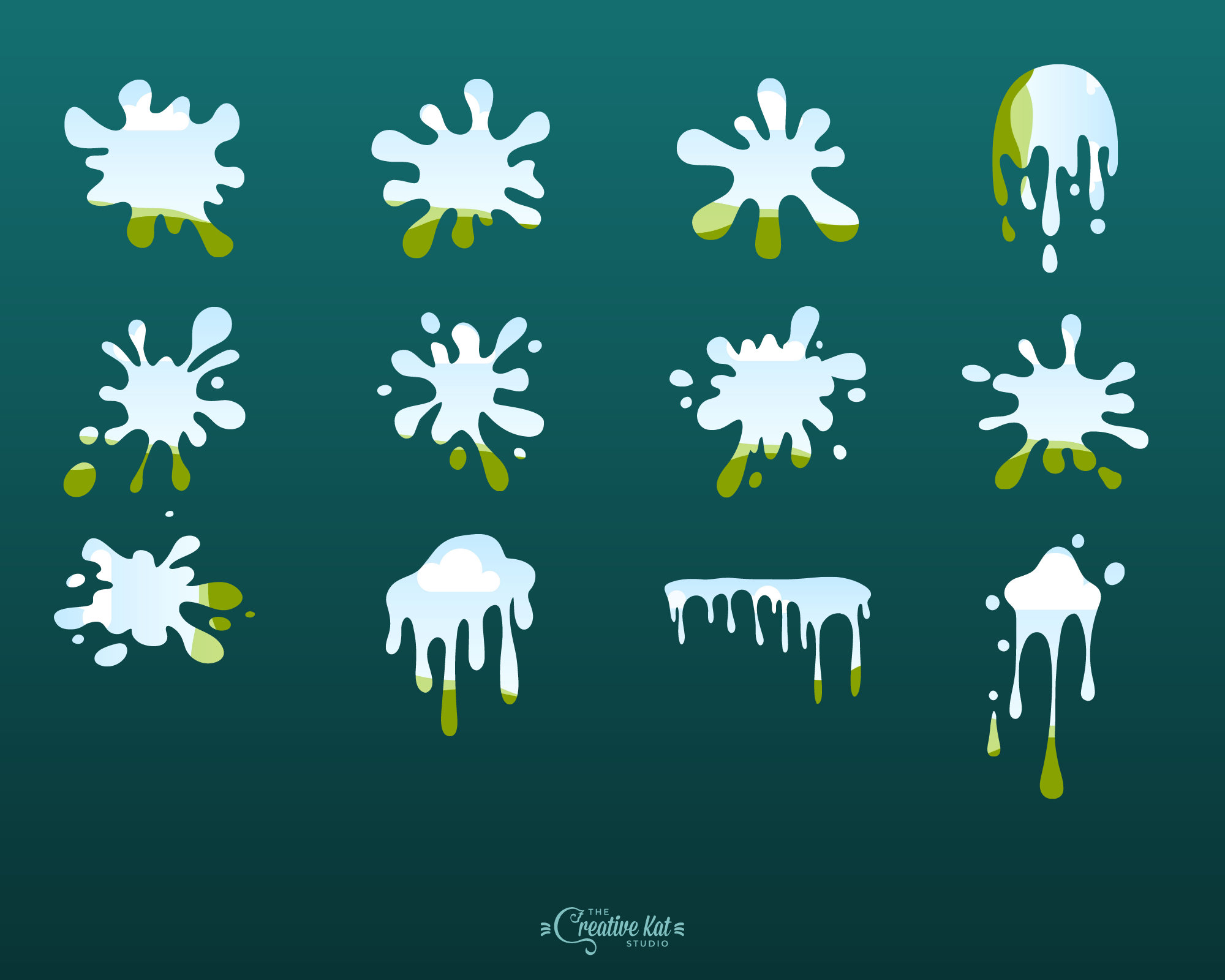 Canva Frames Paint Splatter Shapes Custom Frames for Canva 44 Canva ...