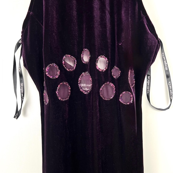 Vintage Morgan and Co. Velvet Maxi Dress, Burgundy Sequin Cutout - Etsy Vintage Morgan and Co. Velvet Maxi Dress, Burgundy Sequin Cutout - Etsy