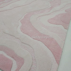 Premium Quality Designer Pink Gradient Area Rug for Living Room Modern ...