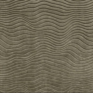 May include: A close-up of a textured, wavy, brown surface. The surface has a subtle, embossed pattern of curved lines.