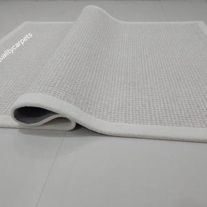 5x8 feet beige ivory loop cut pile  designer area rug for living room bedroom,modern rug can be customize in any color shape and size