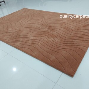 8x10 feet terra copper premium designer area rug for living room bedroom,modern rug can be customize in any color shape and size