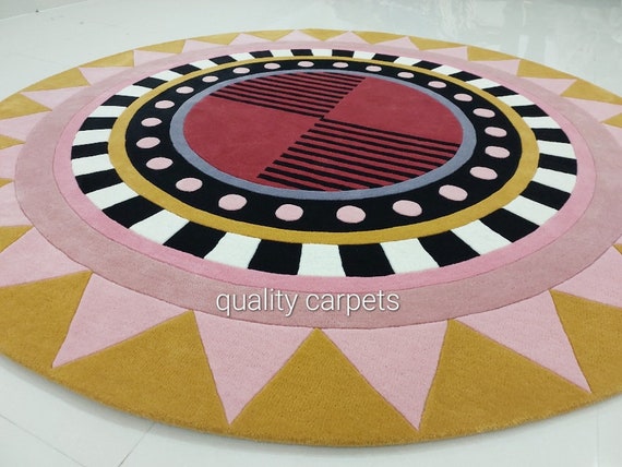 Premium quality handmade designer area rug,  for living room bedroom,modern abstract newzealand wool rug