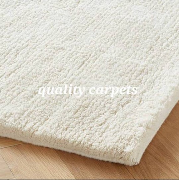 handmade solid ivory designer area rug,white handtufted rug for living room bedroom,modern abstract newzealand wool rug,no shed rug 6x9,8x10