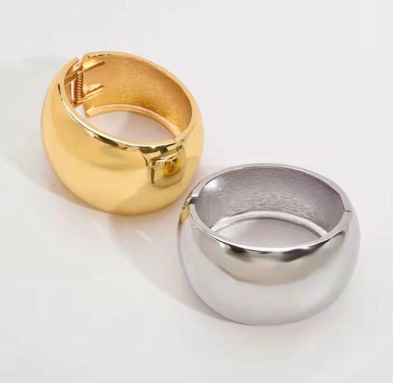 Pulsera de plata de ley 999K, brazalete ancho de acero inoxidable, imagen 10