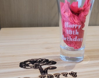 Personalised shot glass