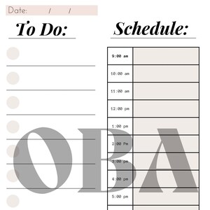 To-Do List and Schedule: Blush