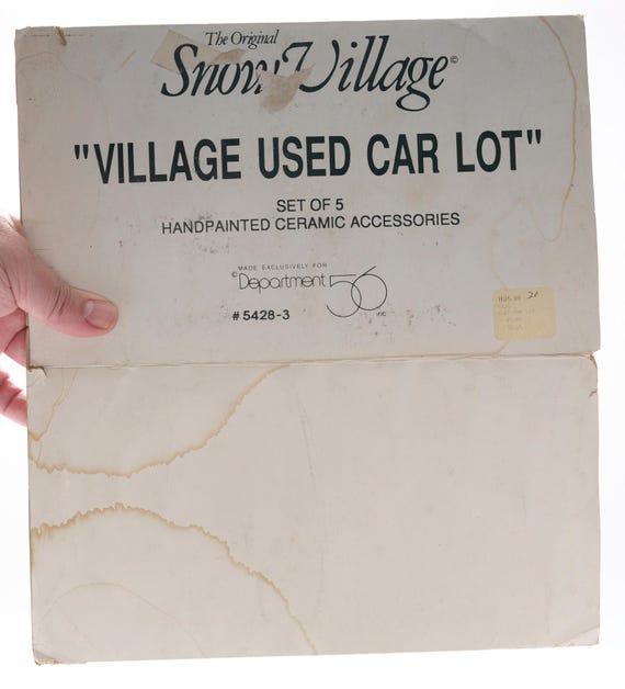 Department 56 - the Original Snow Village - Village Used Car Lot