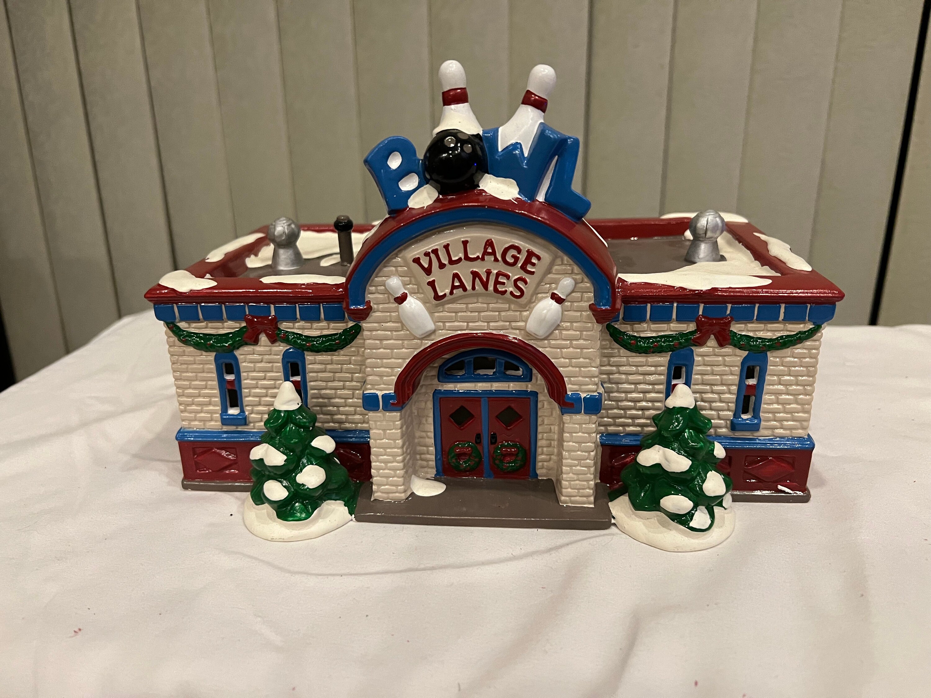 Christmas Village Bowling Alley 