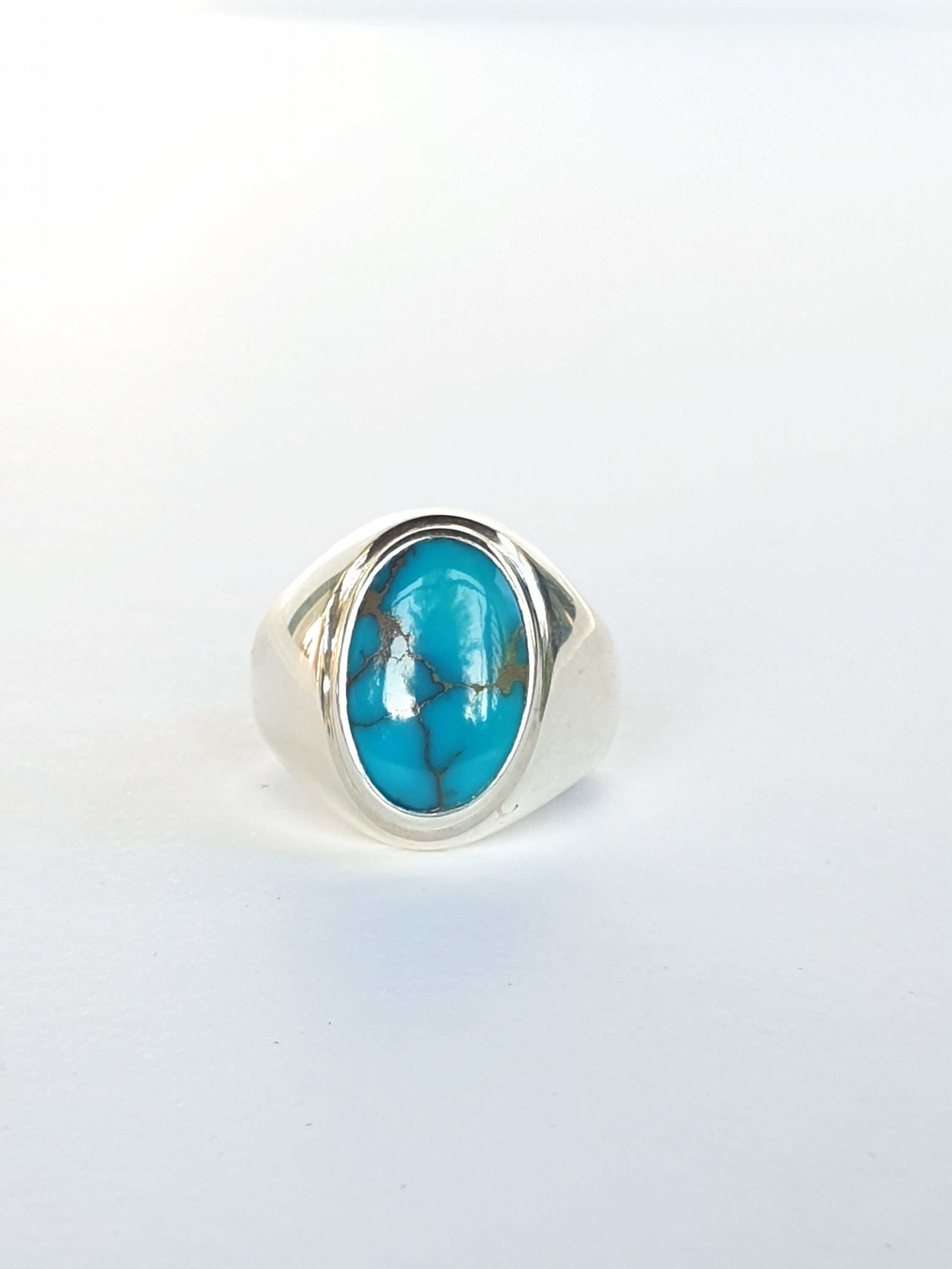 Men Turquoise Ring, Turquoise Ring, Turquoise Gemstone, Feroza Ring