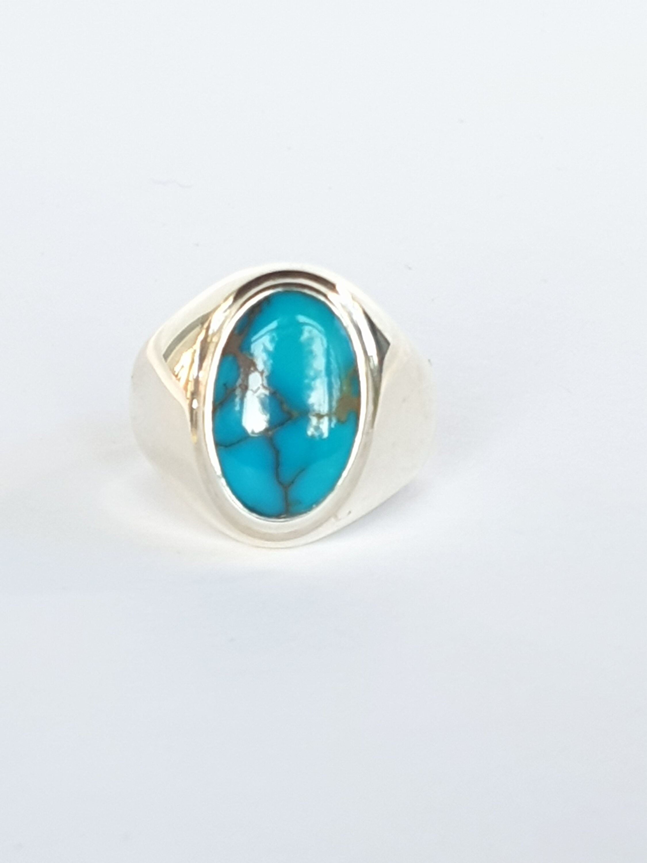 Men Turquoise Ring, Turquoise Ring, Turquoise Gemstone, Feroza Ring