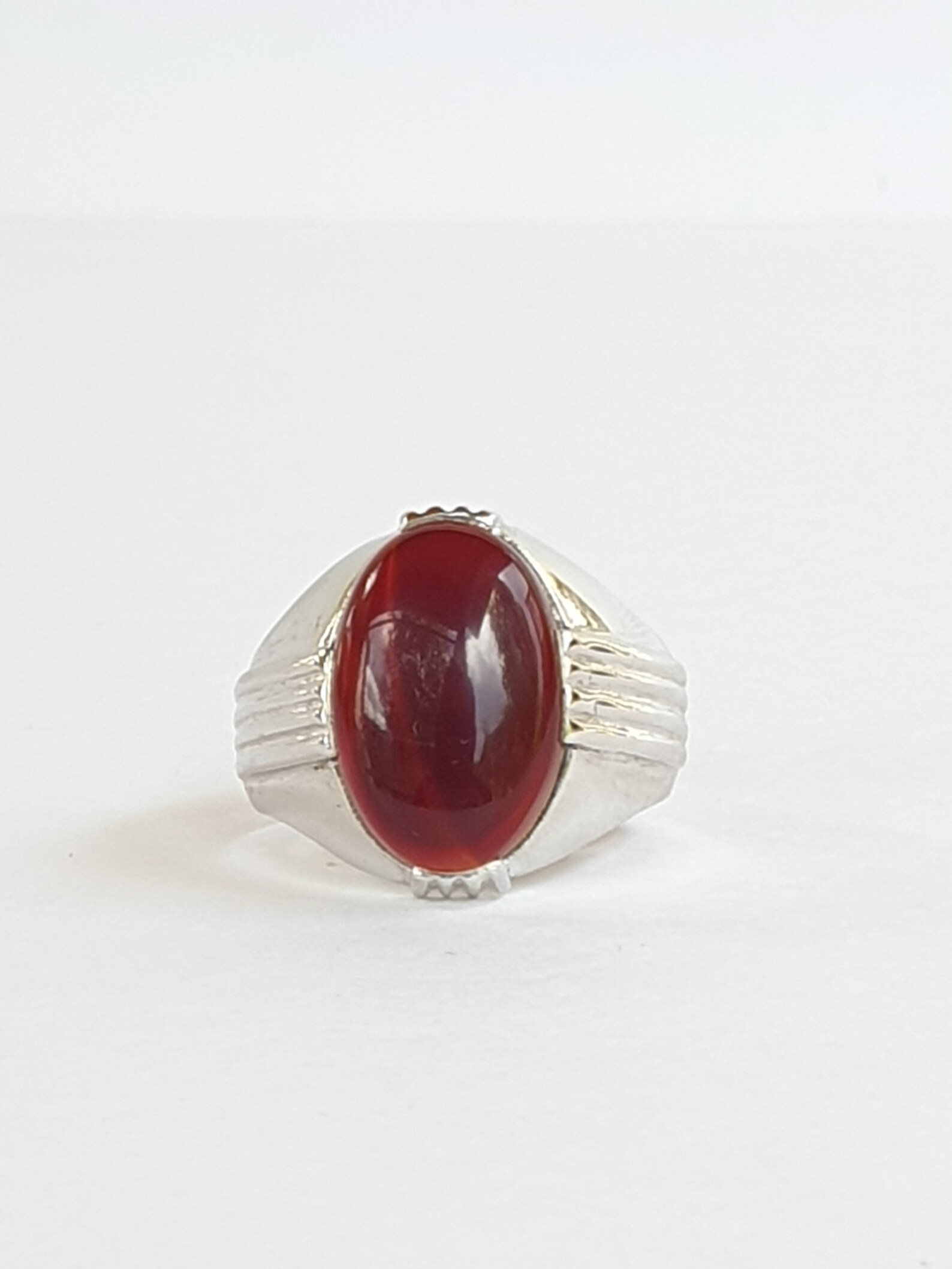Red Agate Ring, Men Agate Ring, Man Agate Ring, Silver Ring, Statement