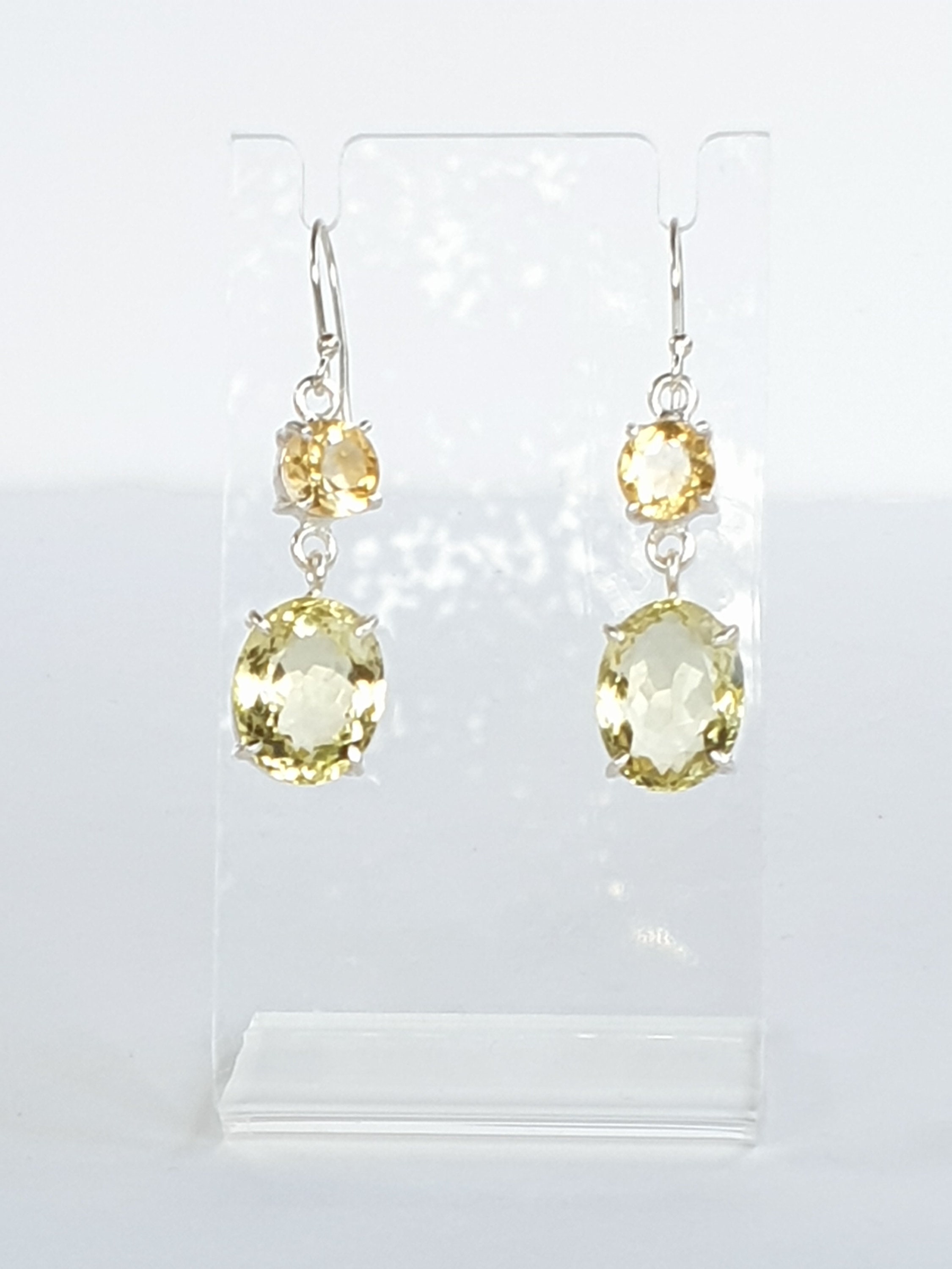 Lemon Quartz Earrings. Lemon Quartz Drop Earrings. Lemon Quartz Dangle ...