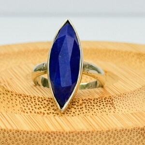 AAA Afghan Lapis Lazuli Ring: Sterling Silver Gemstone Jewelry