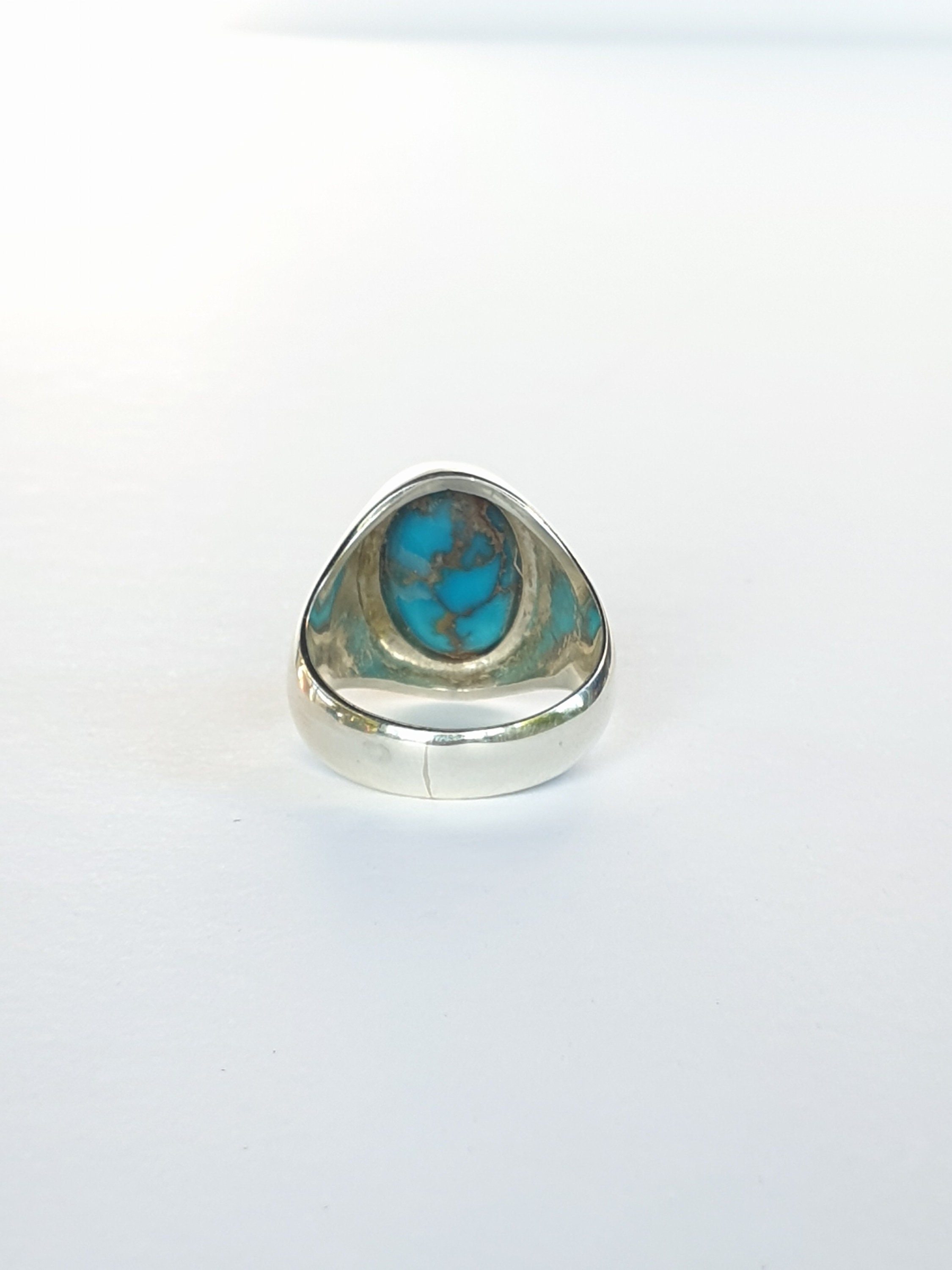 Men Turquoise Ring, Turquoise Ring, Turquoise Gemstone, Feroza Ring