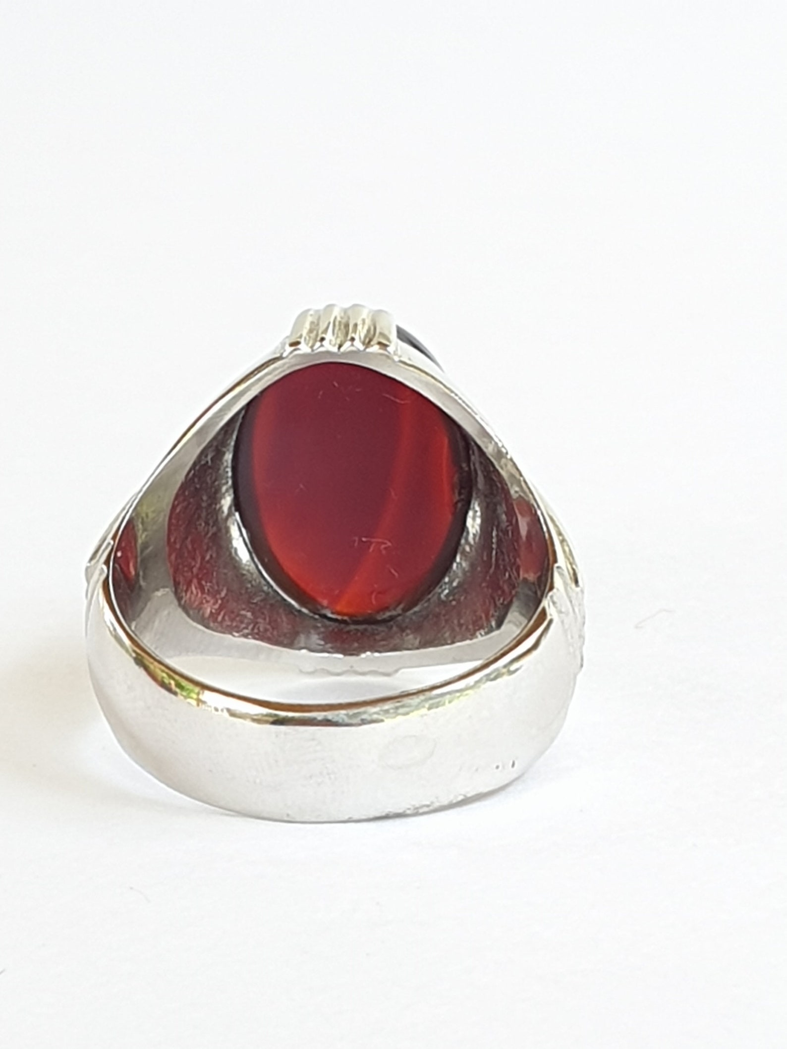 Red Agate Ring, Men Agate Ring, Man Agate Ring, Silver Ring, Statement