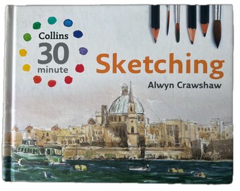 Unused But Storage Damaged Book "Collins 30 Minute Sketching" By Alwyn Crawshaw.