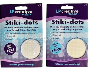 LP Creative "Stiki-Dots" 1224 Mini (3mm) Or 17000 Micro(1mm) Invisible Glue Dots