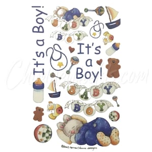 Transferts E-Z Rub-On "Baby Boy"