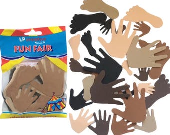 LP Creative Multi-Cultural Hands & Feet Shaped Foam Shapes