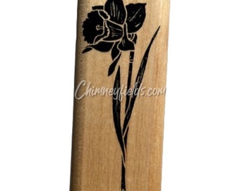 Personal Impressions "Daffodil" Wood Mounted Rubber Stamp 369N