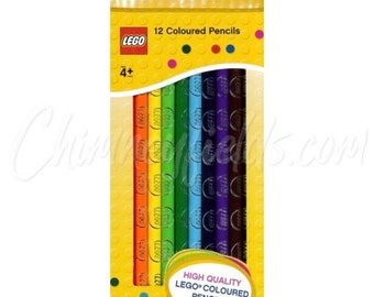 Official Lego Pack Of 12 Coloured Pencils