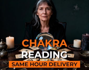 Lecture des chakras avec analyse intuitive de l'énergie, analyse personnalisée de l'aura et détection des blocages spirituels pour la guérison et l'alignement