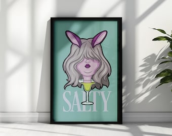 SALADO - Mujer en vaso de margarita Descarga digital Arte