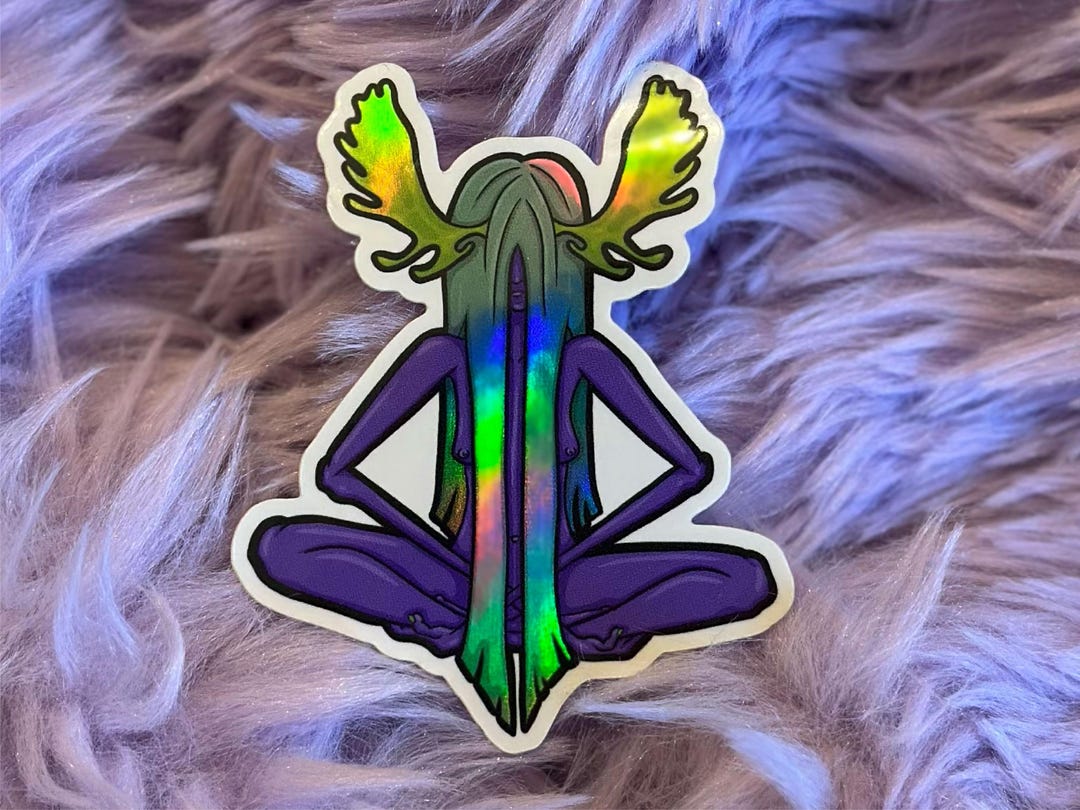 Athea Sticker Althea Sticker - Weatherproof Vinyl With Holographic Detail - Etsy