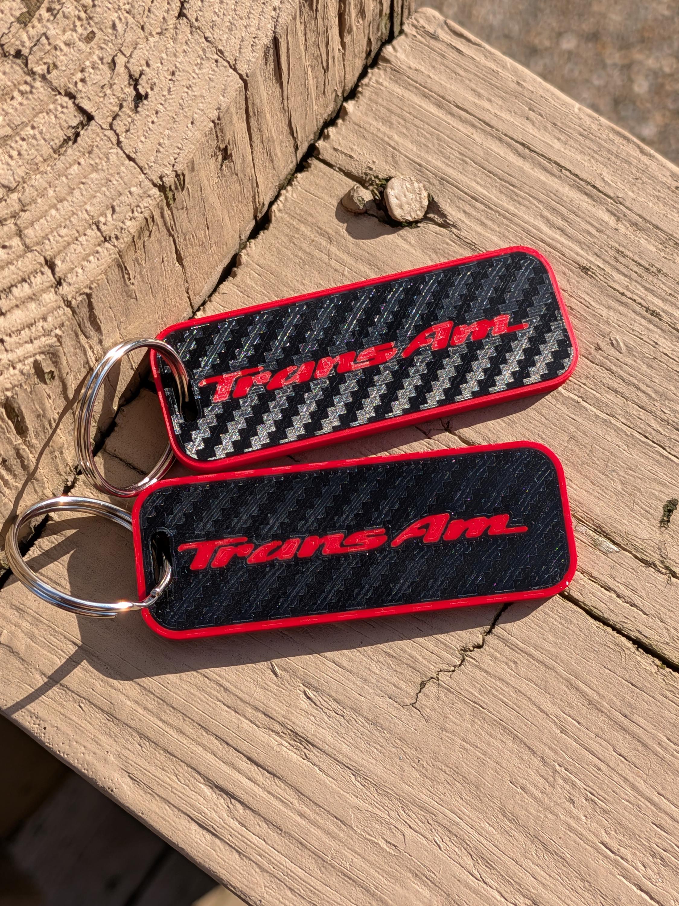 Trans Am Firebird Keychain Set, Carbon Look (pair) - Etsy