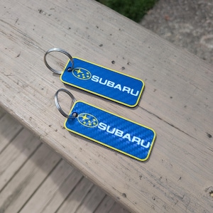 Subaru Keychain Carbon Look (pair)