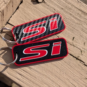 Si Keychains Carbon Look (pair)