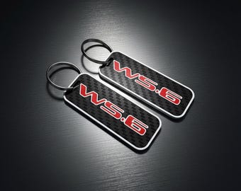 WS6 Keychains for Formula, Trans Am Firebird Carbon Look (pair)