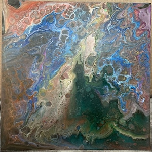 Forming - acrylic pour painting