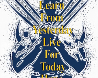 Liquid Metal Wolverine (Learn from Yesterday, Live for Today, Hope for Tomorrow) Vinyl Sticker or Print