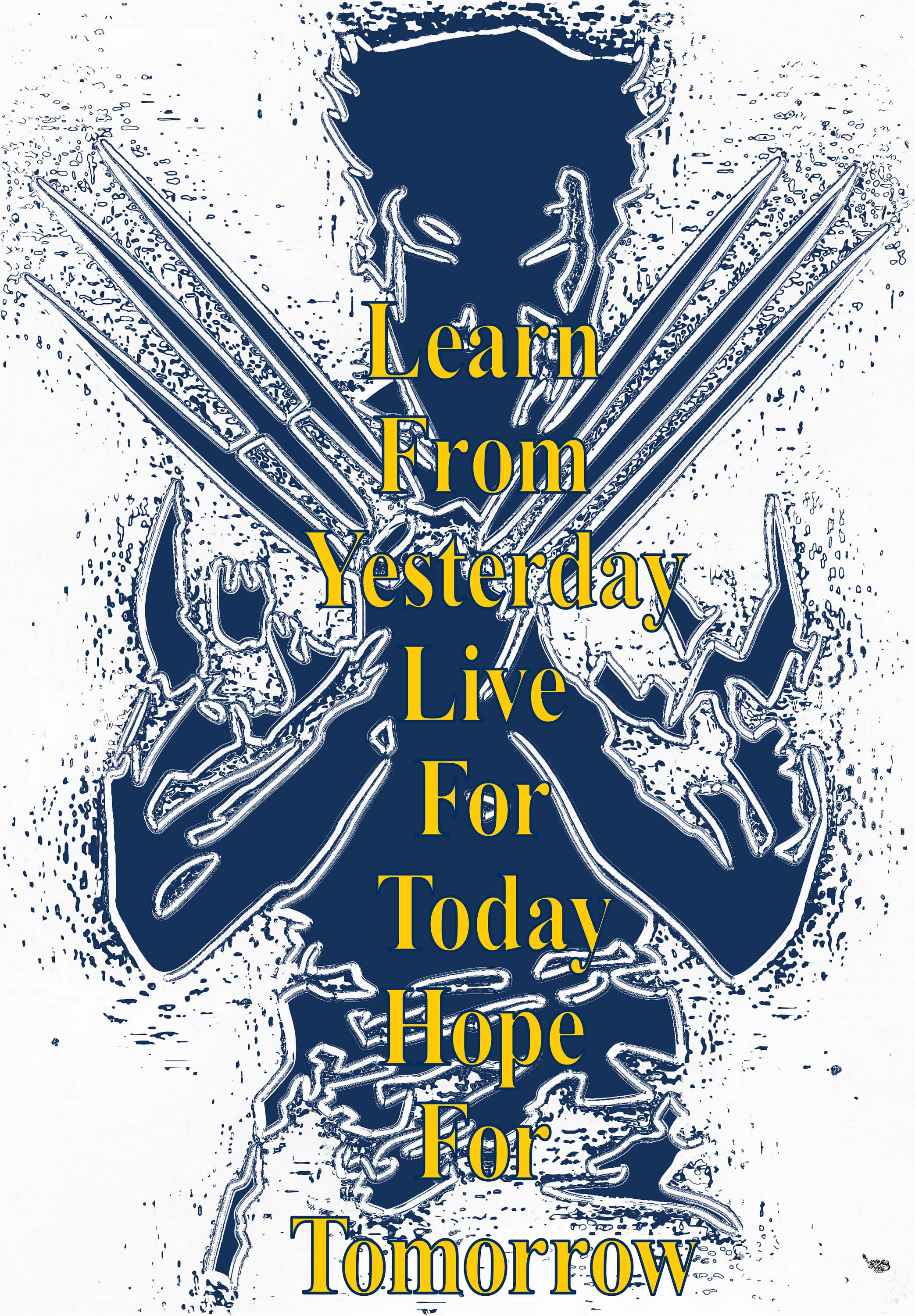 Liquid Metal Wolverine (Learn from Yesterday, Live for Today, Hope for Tomorrow) Vinyl Sticker or Print
